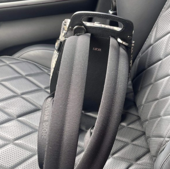 SOLD!!!Christian Dior Jacquard HOMME Oblique Calfskin Mini Saddle Backpack - Picture 4 of 15